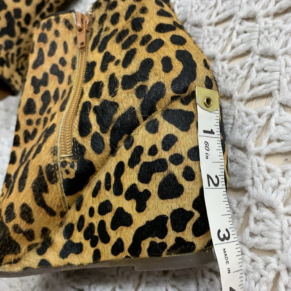 Naughty Monkey Women Brown Wedges Size 8 Upper Leather Animal‎ Leopard Print - Picture 7 of 10